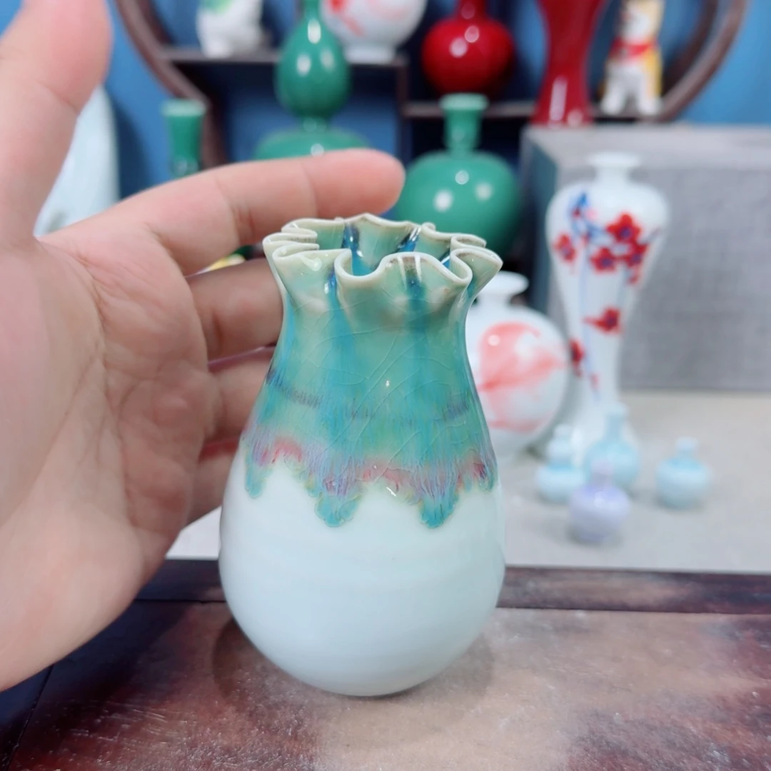 陶瓷手工小花器摆件