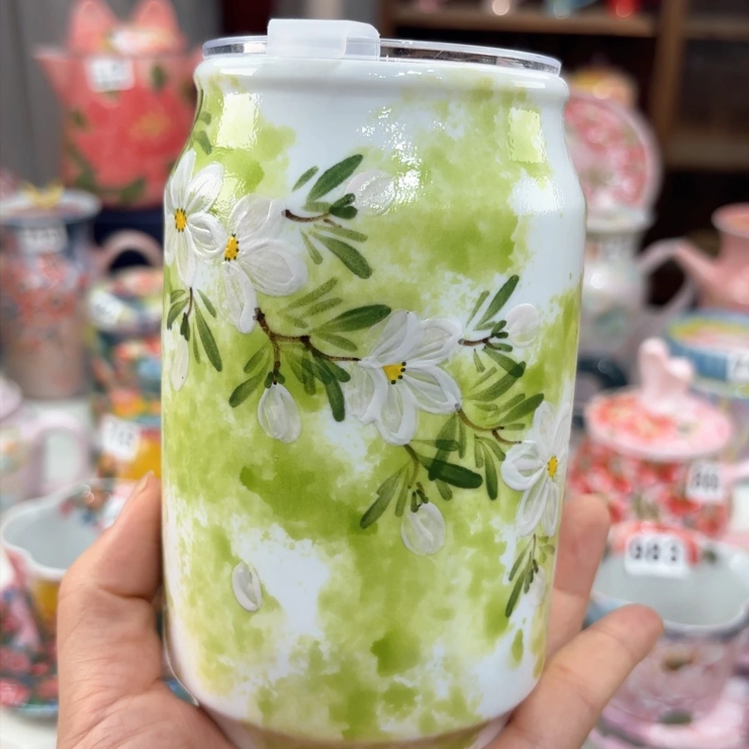 景德镇手绘高温釉下彩陶瓷茶具