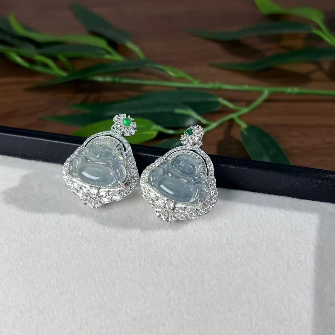 【睿泽鉴宝】S925翡翠佛公吊坠多样性发一/有瑕15*19*3 GG0255