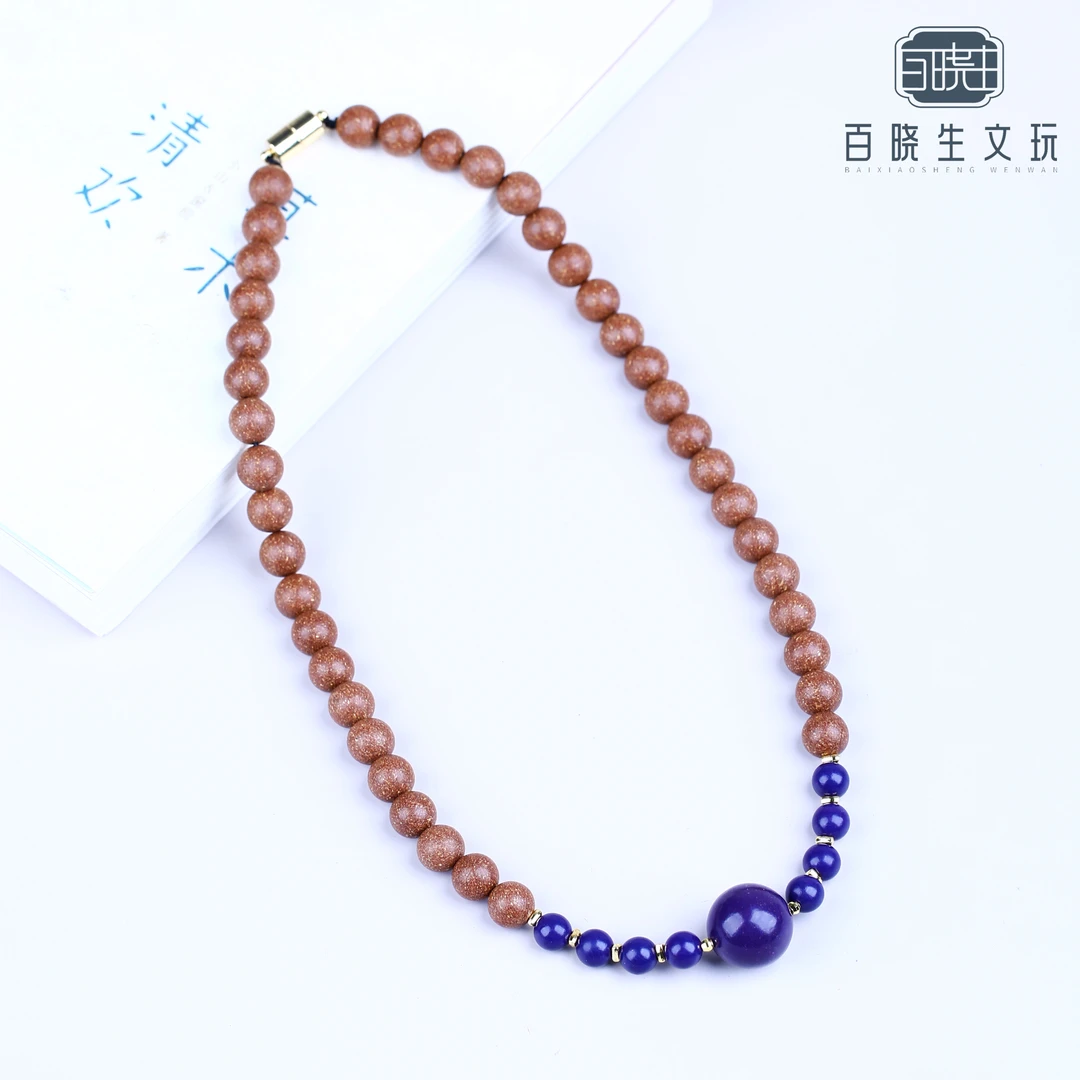 非遗合香-「猫爪甲消平断根香」10mm 搭配 8、18mm紫花蕊 项链