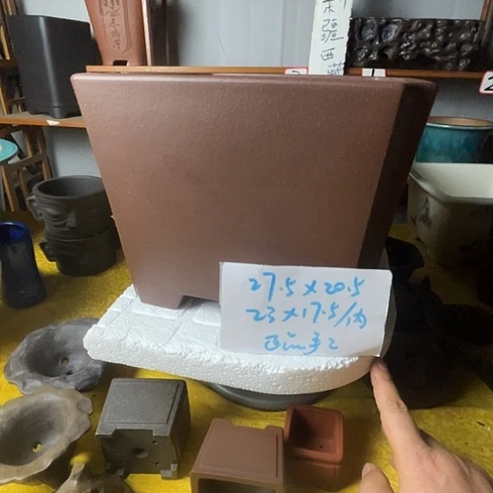 宜兴紫砂手工花盆