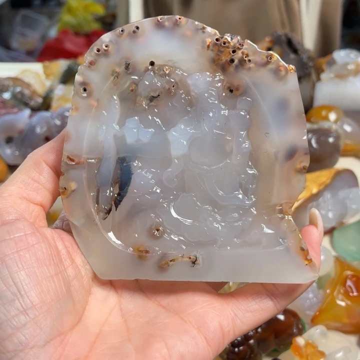 玛瑙/玉髓未镶嵌吊坠(不含链)