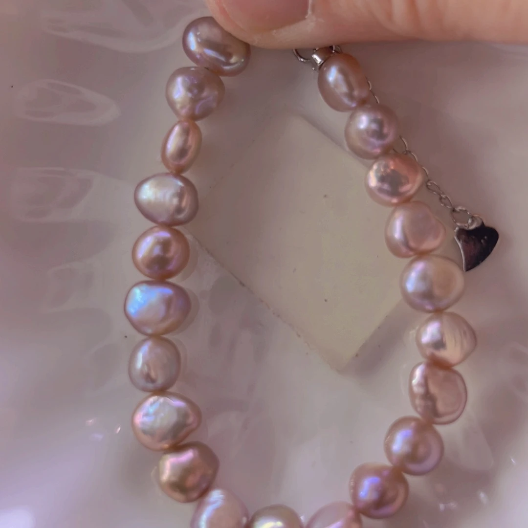 淡水珍珠手绳合金