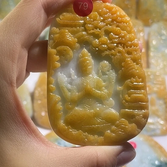 吉***意翡翠未镶嵌吊坠(不含链)