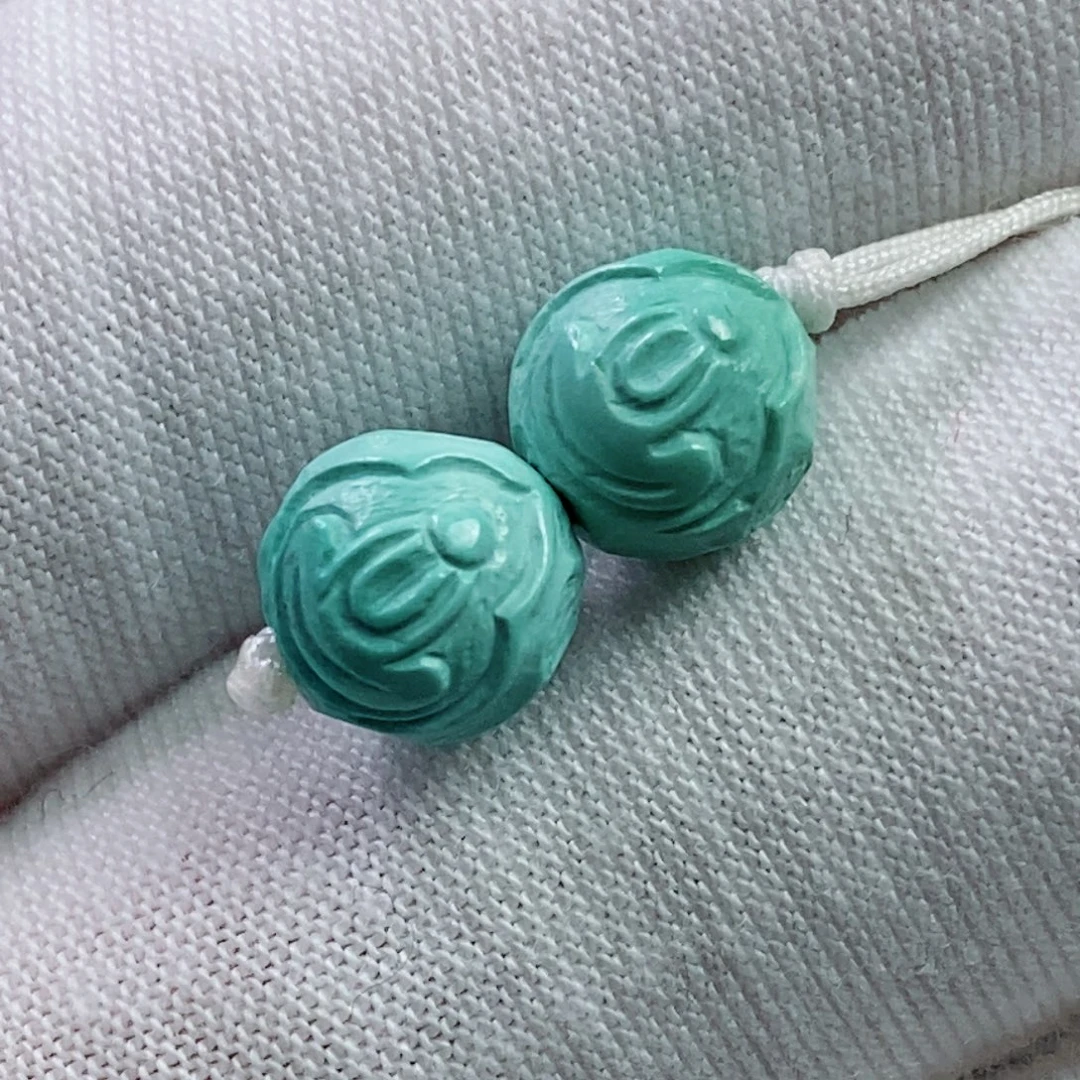 绿松石未镶嵌珠宝奇石7.5mm