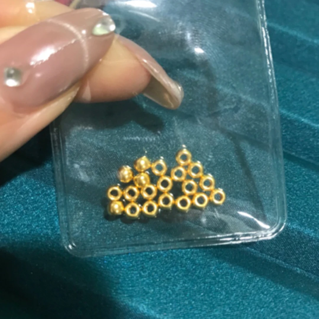 足金999 卡3黄金珠子20粒