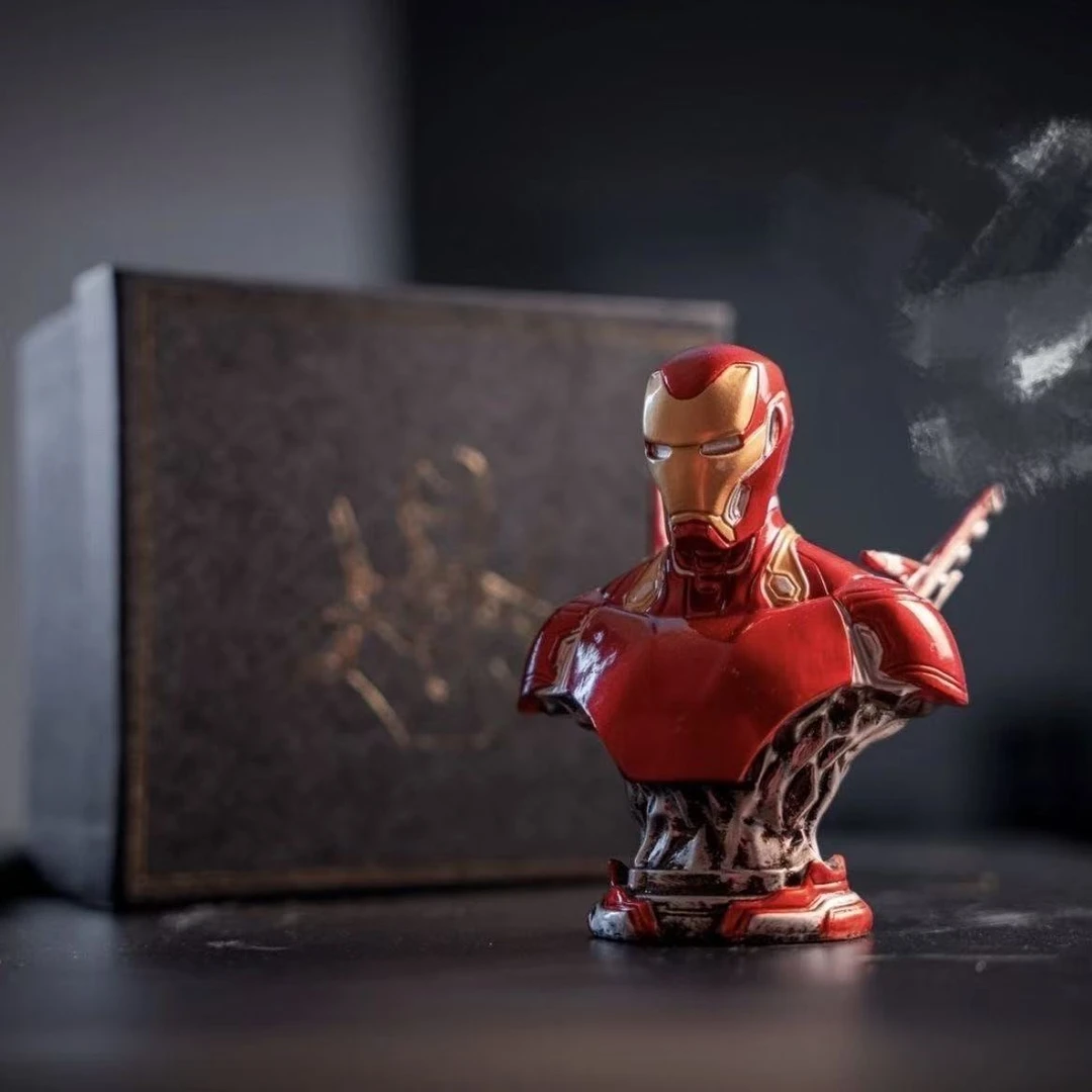 钢铁侠MK50珍藏款半身像手办摆件    树脂材质