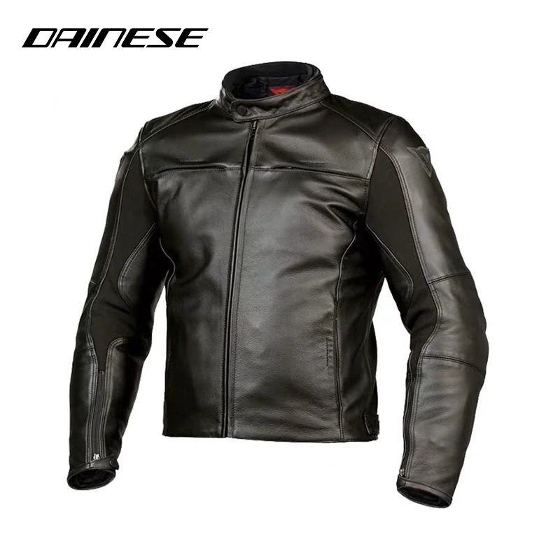 DAINESE/丹尼斯 摩托车骑行皮衣RAZON LEATHER 复古赛车骑行装备