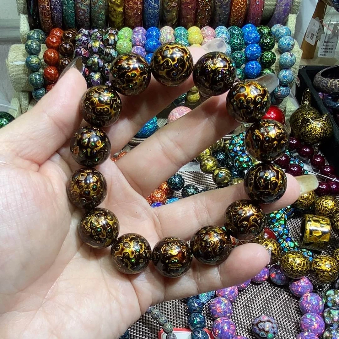 大漆珠1.5黑金欧……