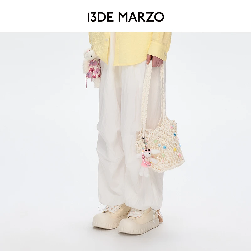 13DE MARZO女士 25春夏新款海岛风贝壳针织包可爱单肩包手提包
