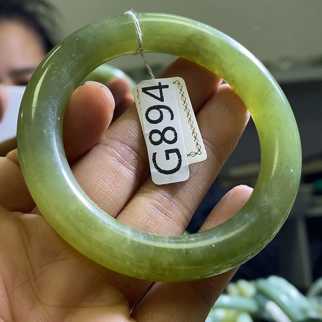 岫玉未镶嵌手镯52-53口径