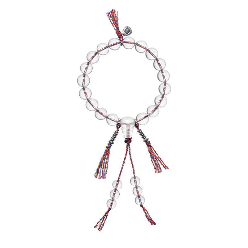 「无向·喜马拉雅白水晶」系列 S925 彩绳编织款水晶手串