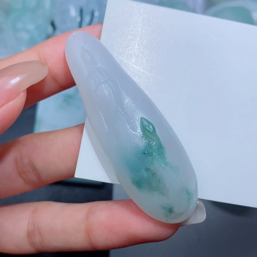 定制翡翠未镶嵌定制毛货翡翠挂件