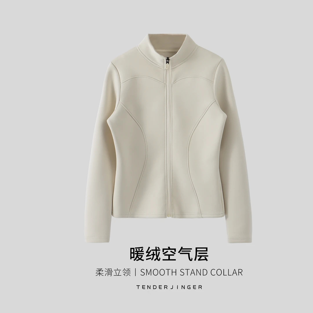 Tender Jinger小火炉~轻量化热暖绒空气层瑜伽外套T2412MYM23148