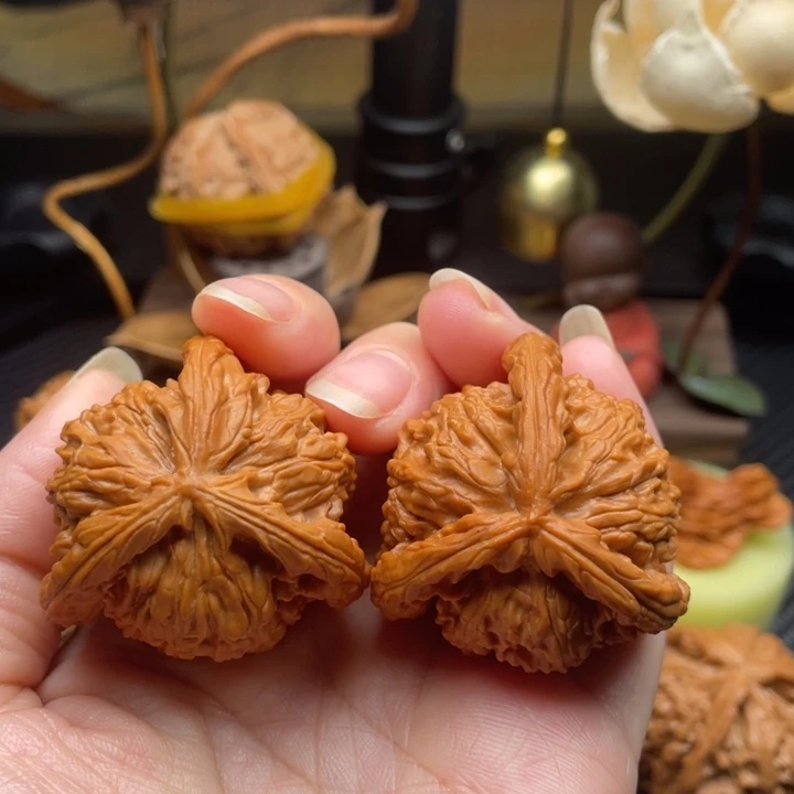 吊坠文玩核桃白狮子41