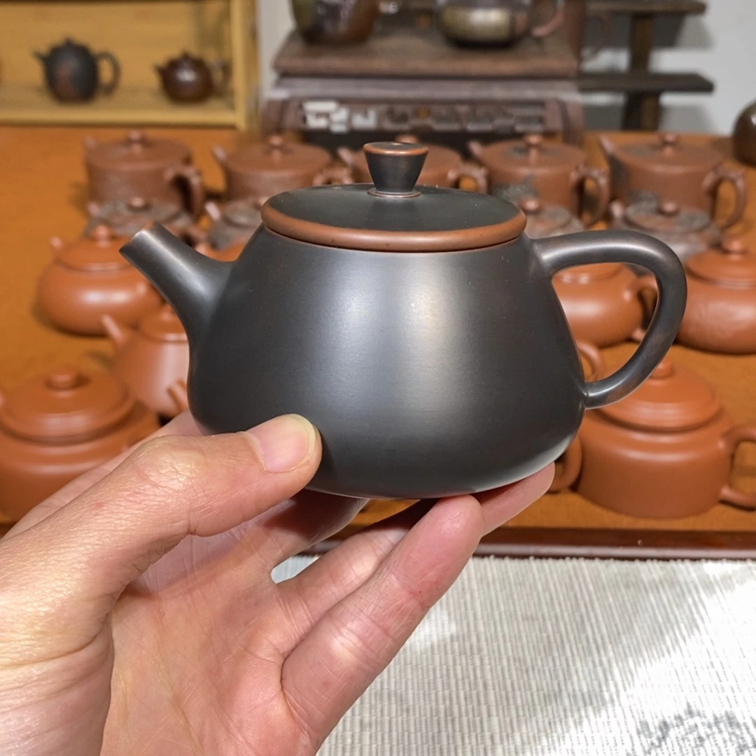 石瓢壶180cc钦州坭兴陶手工制作