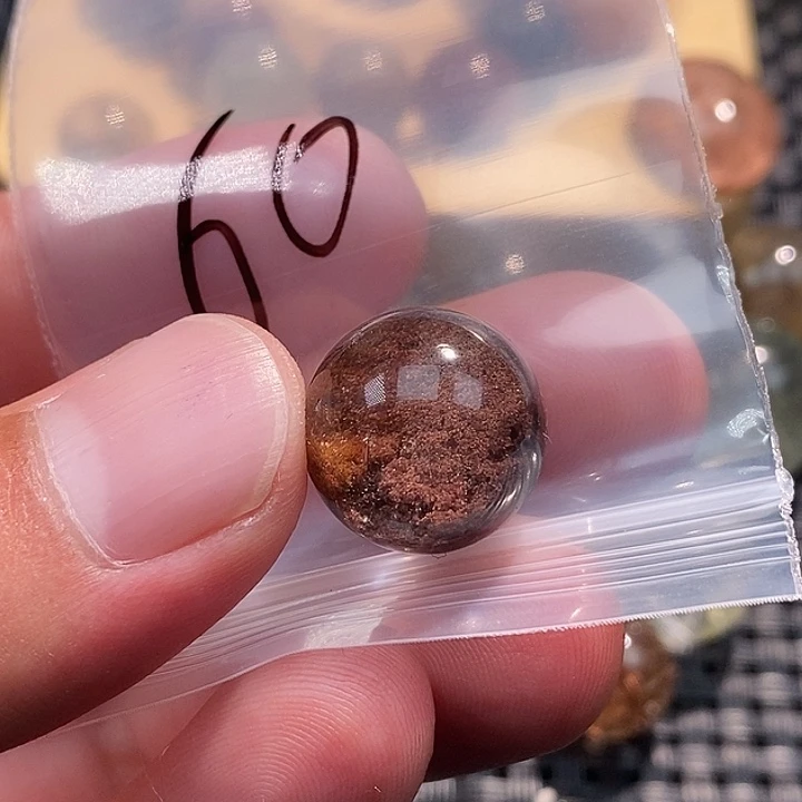 马***博未镶嵌手链发晶天然水晶手串