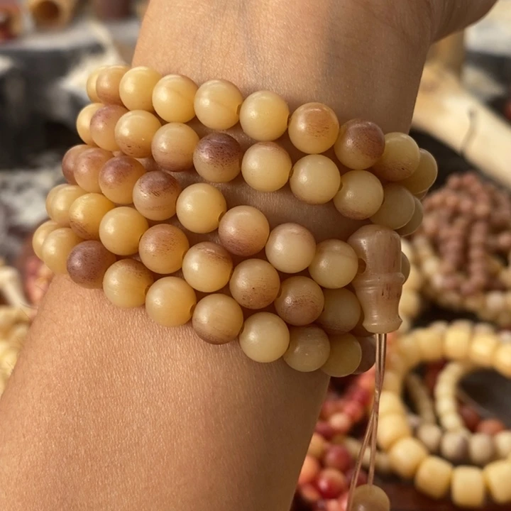 惊***鸿精品全黄蜜料多圈108卡8