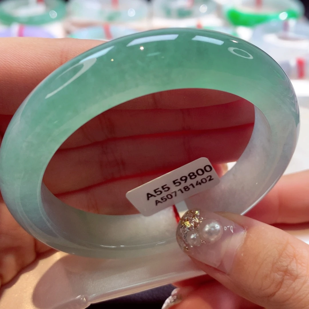 未镶嵌手镯翡翠58号正圈77