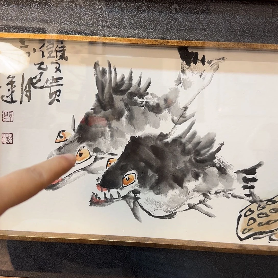 国画薇**城郭增运老师手绘作品
