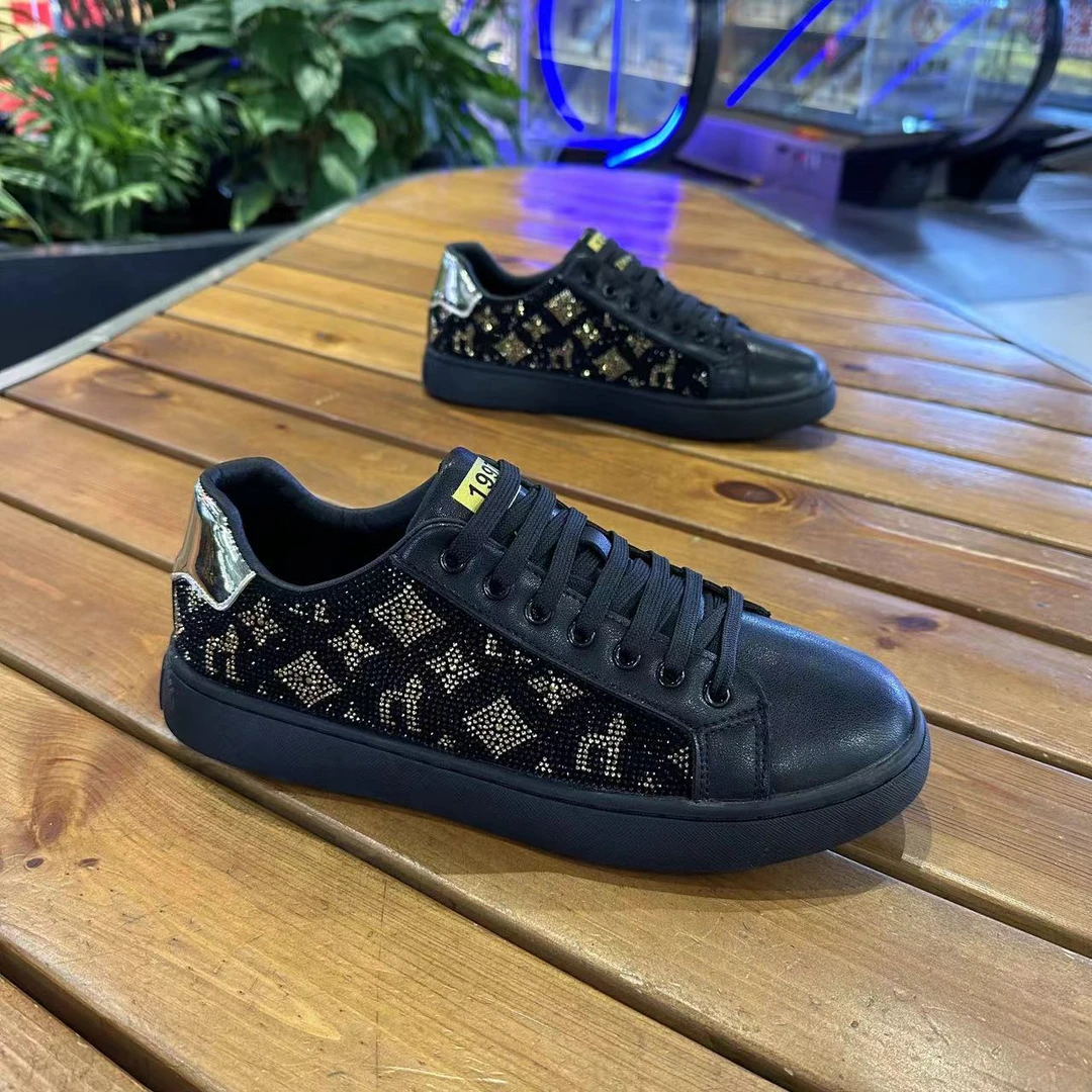 （单鞋）2388-45修面皮极简风中年透气休闲板鞋百搭板鞋时尚板鞋