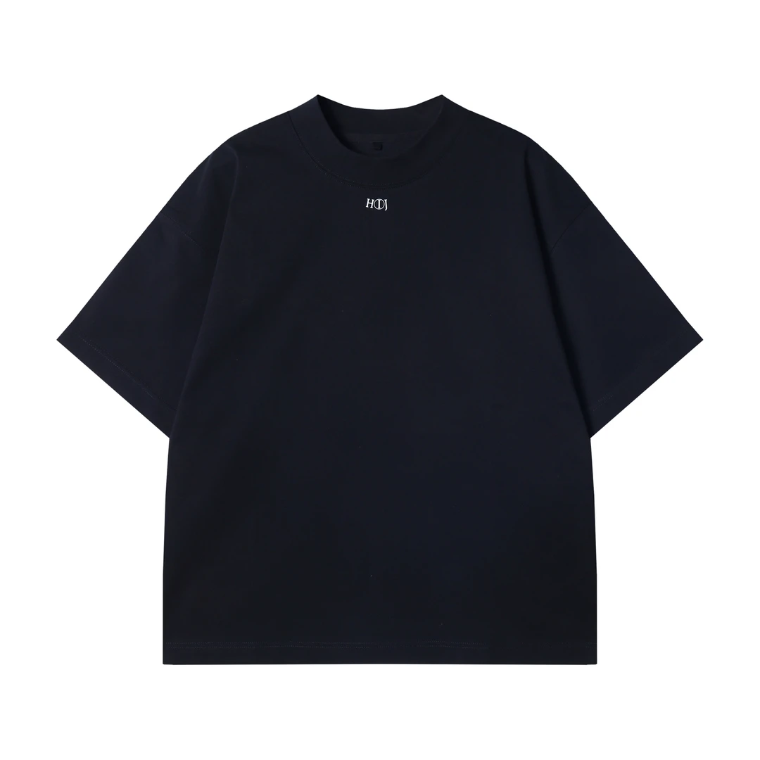 夏季高级感新款韩版时尚胸前字母印花纯色基础设计百搭休闲上衣