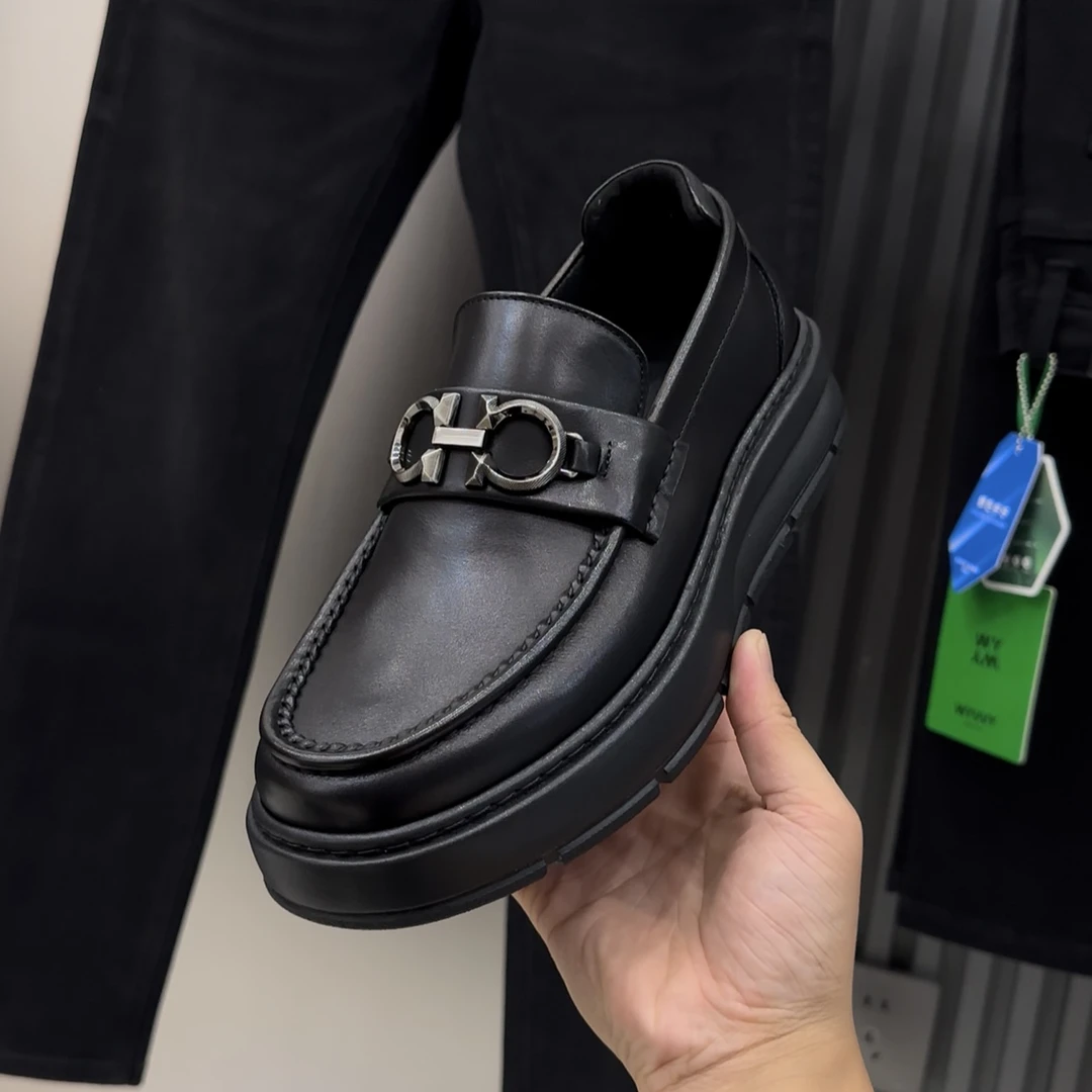 一脚蹬休闲皮鞋舒适百搭乐福鞋简约豆豆鞋