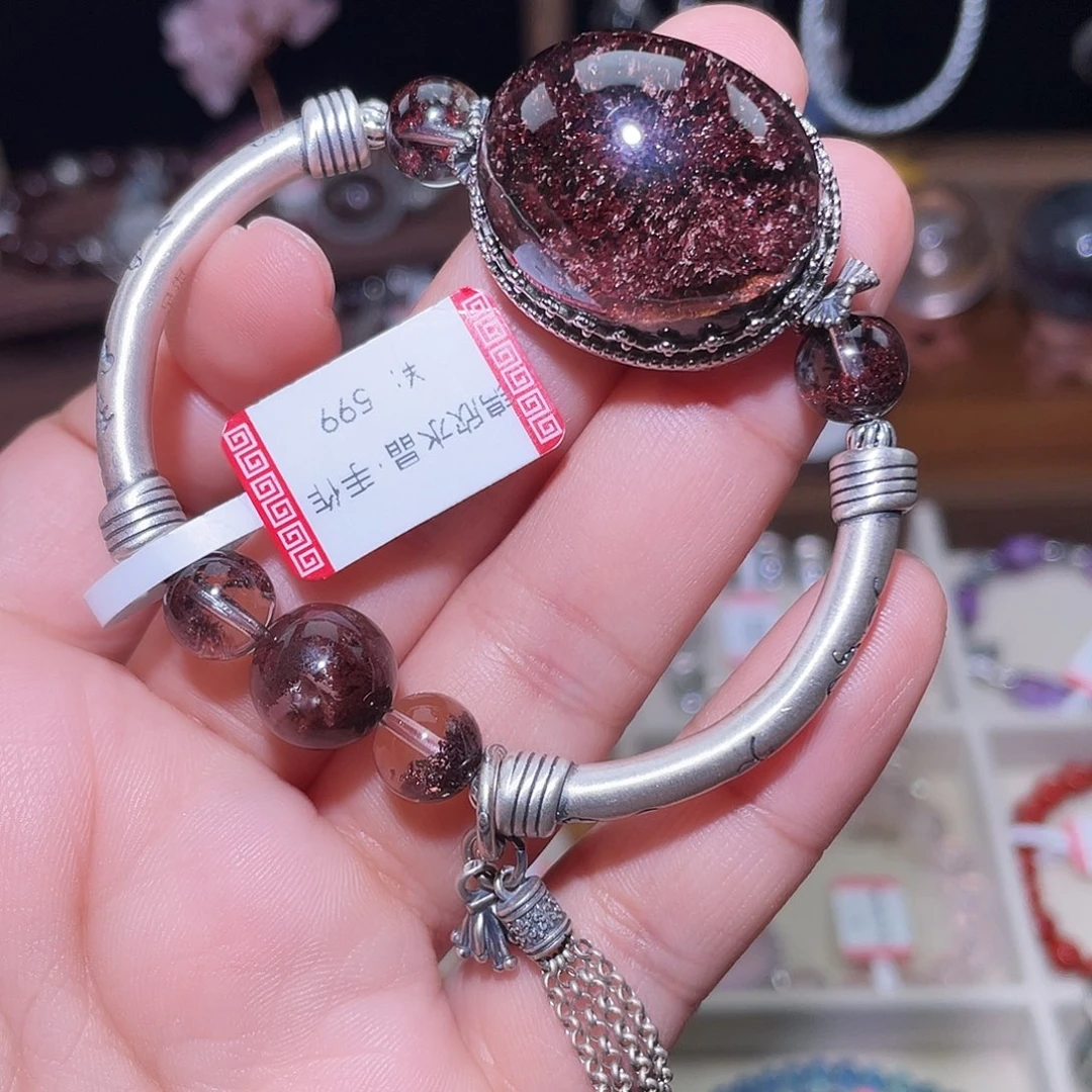 水晶手链银S925镶嵌真*趣184