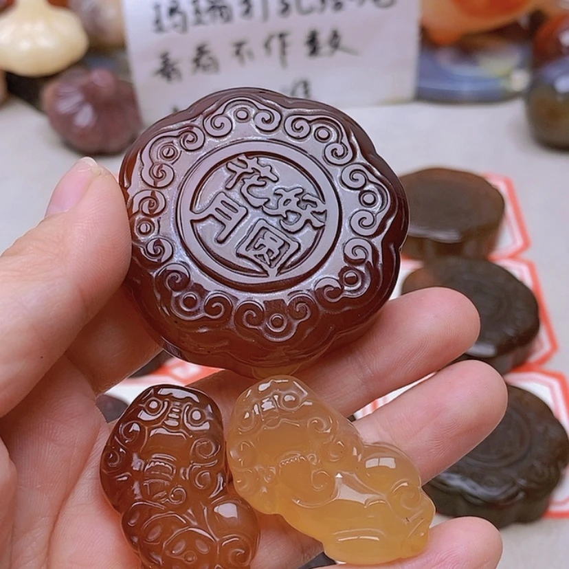 【闪购商品】未镶嵌玛瑙/玉髓珠宝半成品曹*