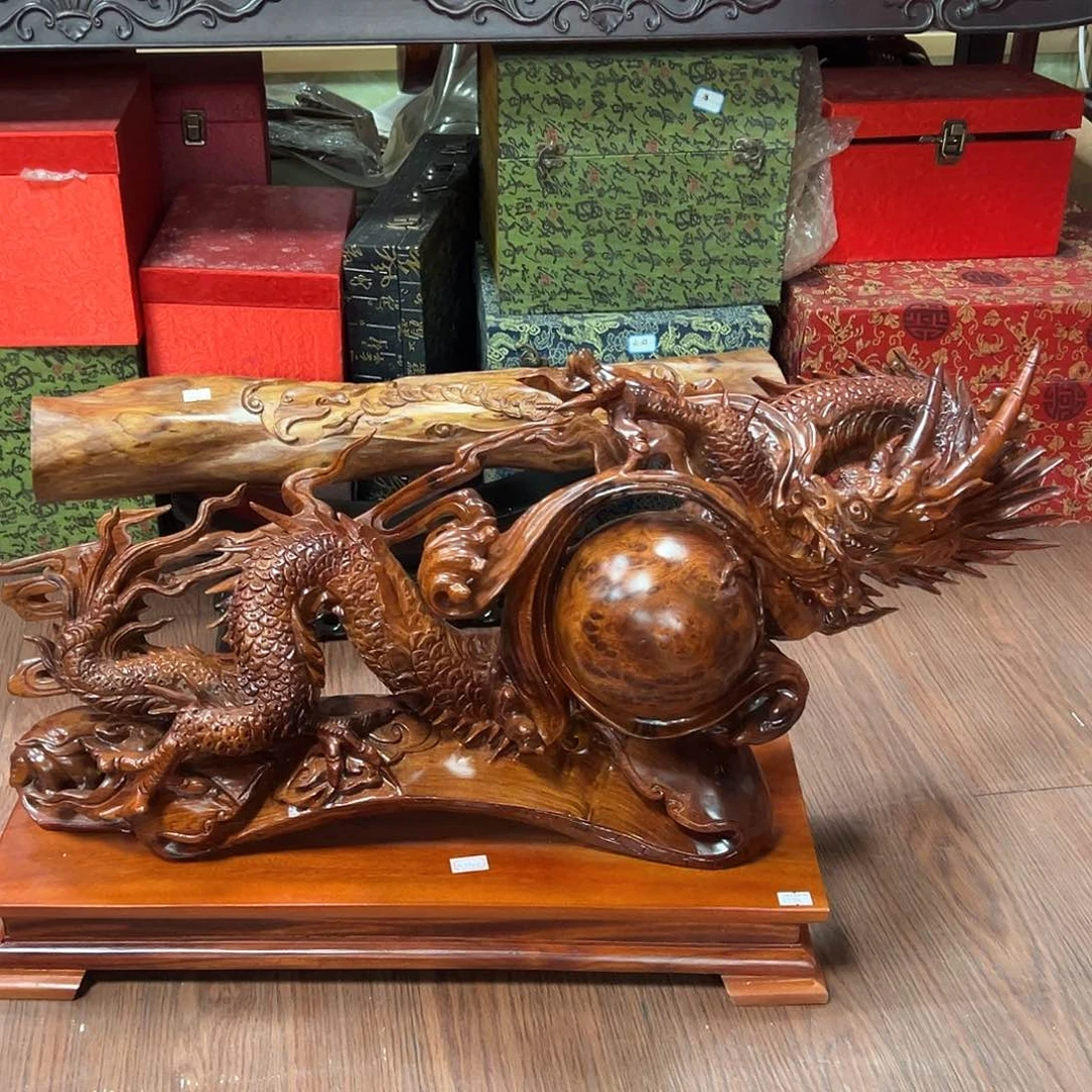 木风**奏缅甸花梨木龙