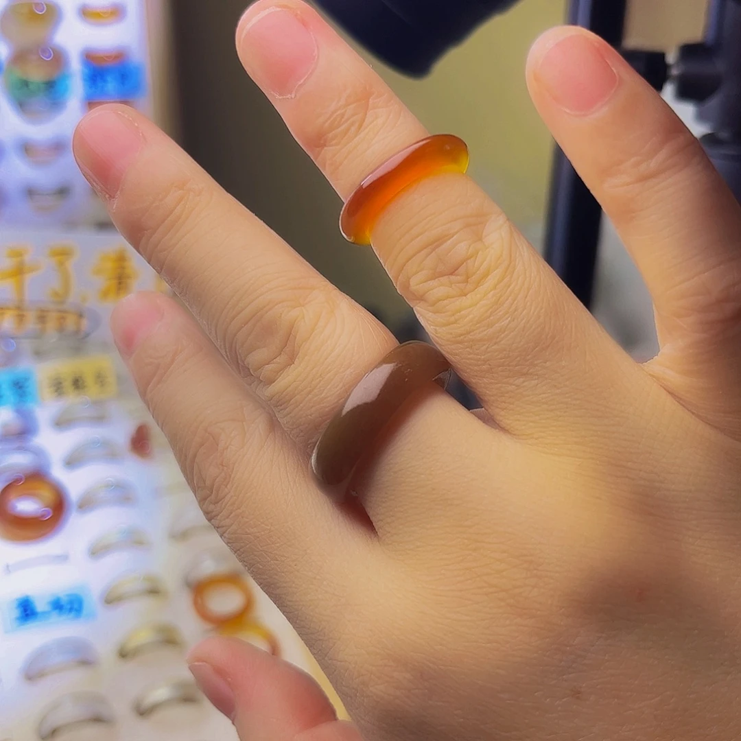 玛瑙/玉髓戒指合金