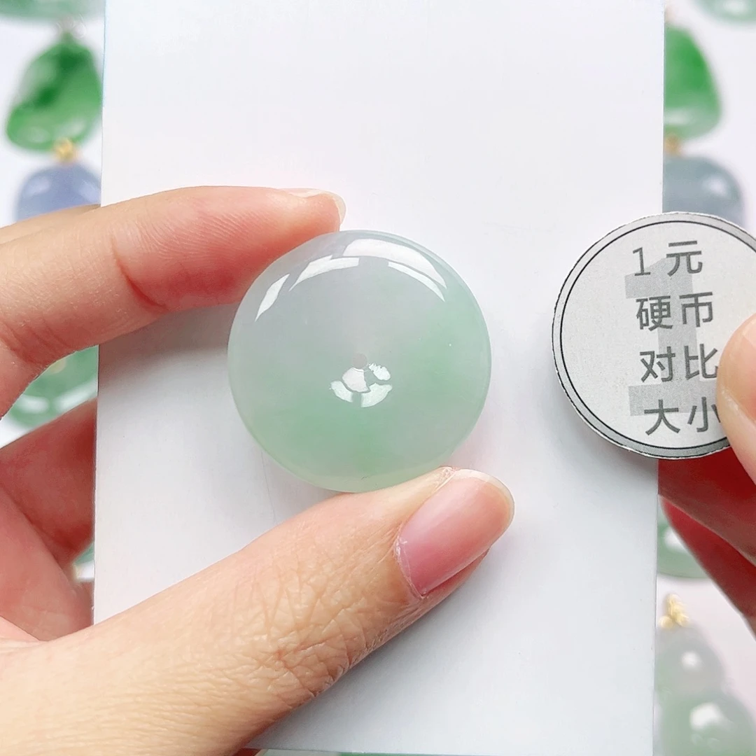 翡翠未镶嵌挂件天然A货翡翠