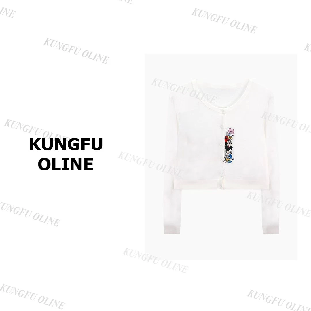 【现现】【米奇毛衣开衫】KS4-77薄款早秋复古设计师长袖针织衫毛衣