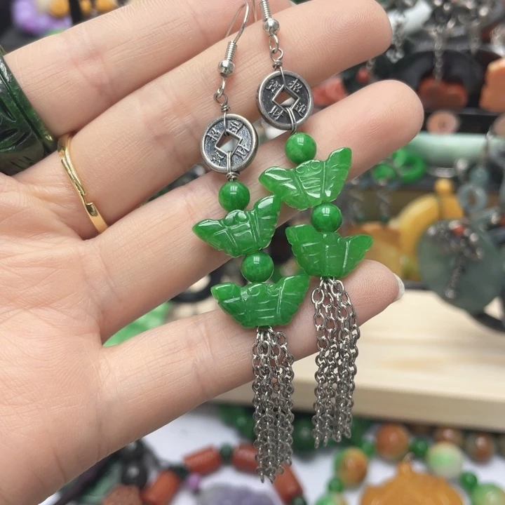 查罗石合金手绳耳坠33