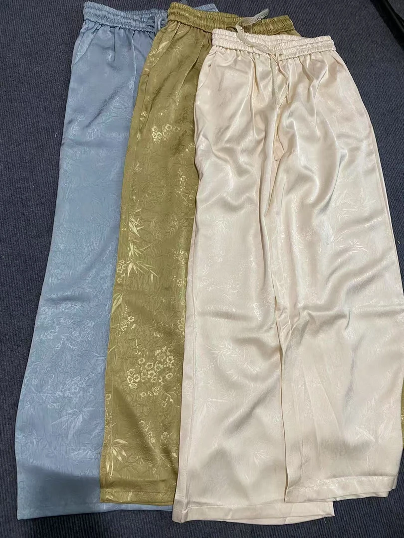 夏季长裤阔腿裤卫裤薄款休闲风休闲裤休闲印花哈伦裤