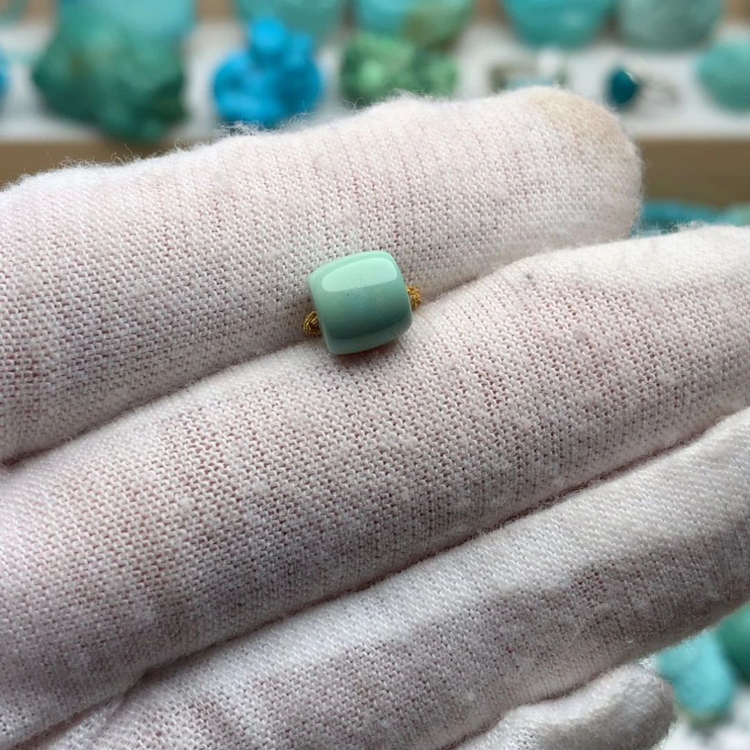 绿松石未镶嵌珠宝奇石7.3mm