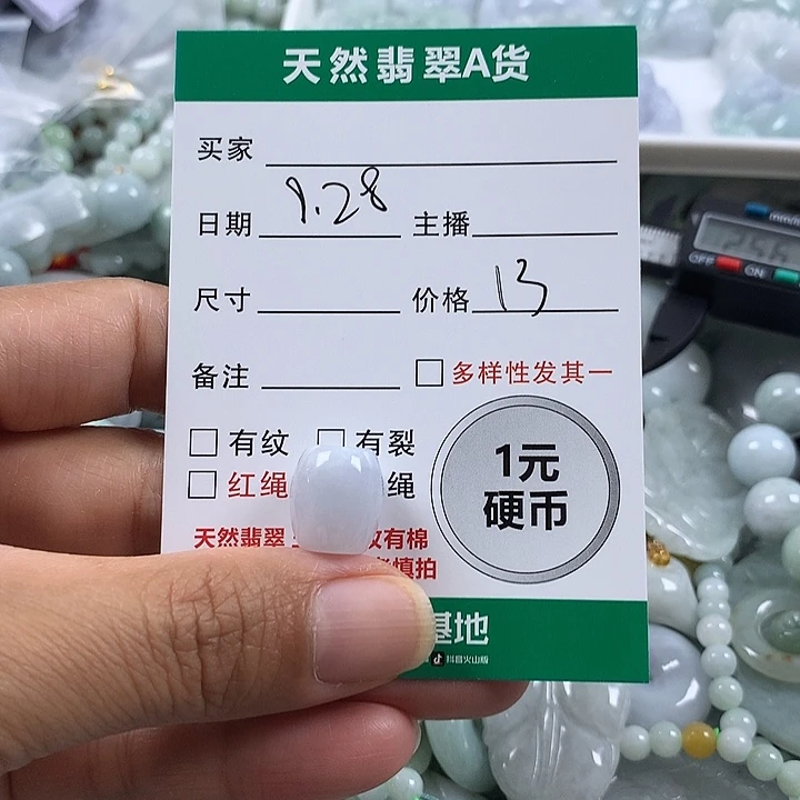 翡翠未镶嵌吊坠(不含链)