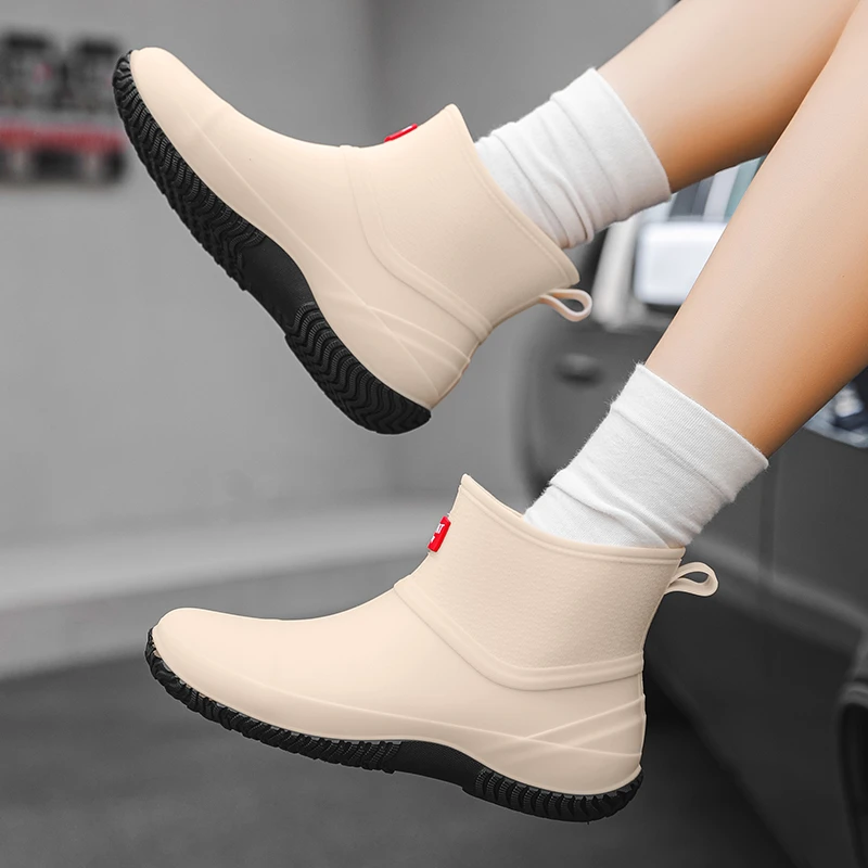 韦爵森情侣雨鞋女款新款加绒雨靴水鞋男士水靴女士防水防水雨靴