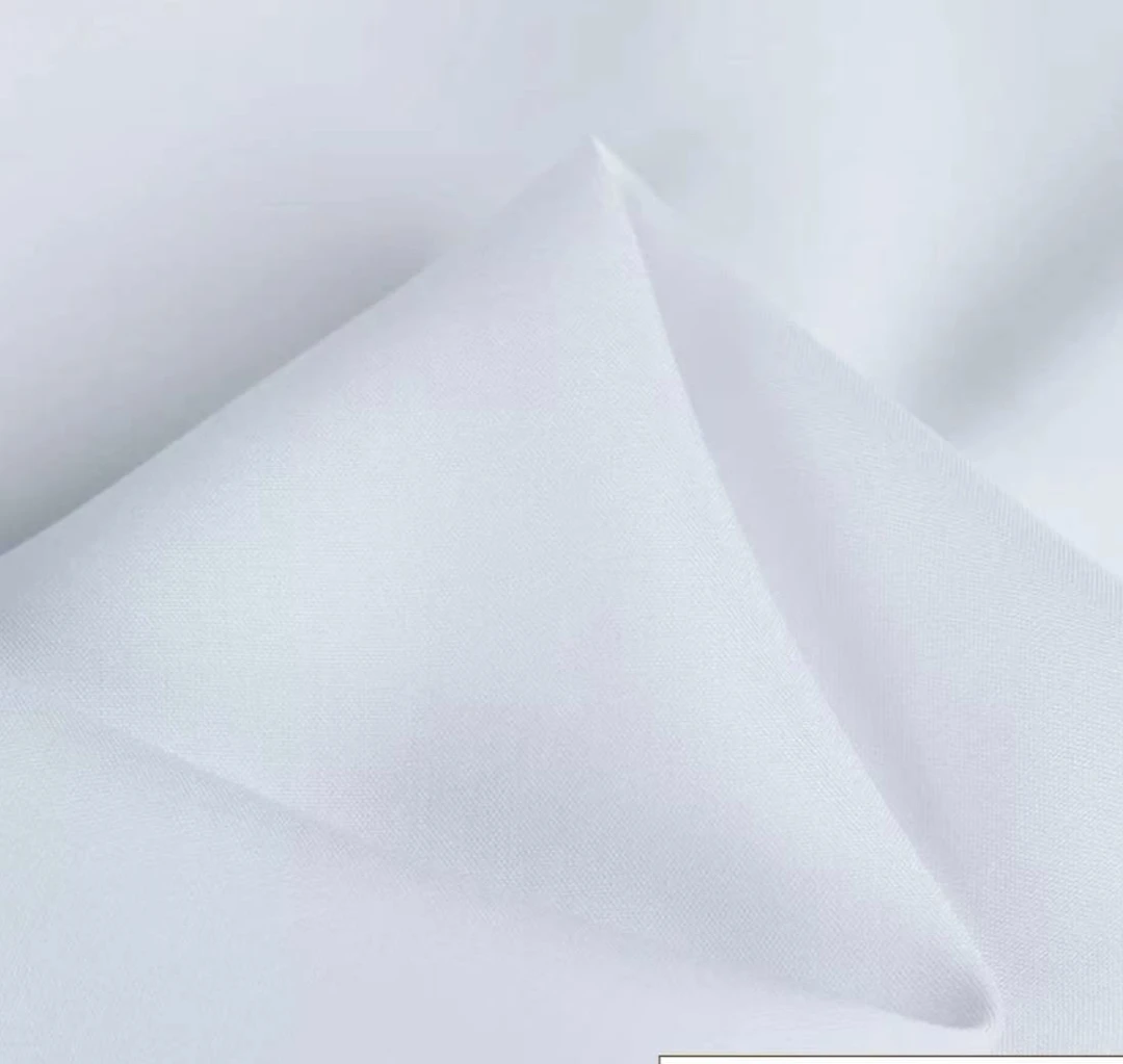 夏季高档棉稠面料F0312，白色斜纹棉绸 【不支持七天无理由】