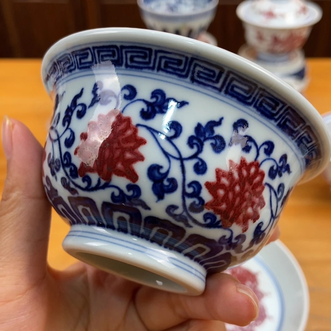 手绘现代茶具非古董熙
