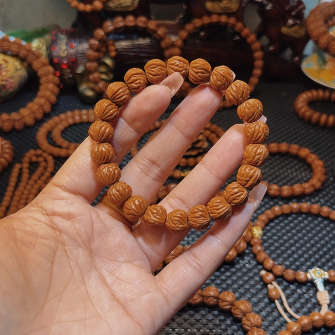 桃核手串12野生小飞龙单圈