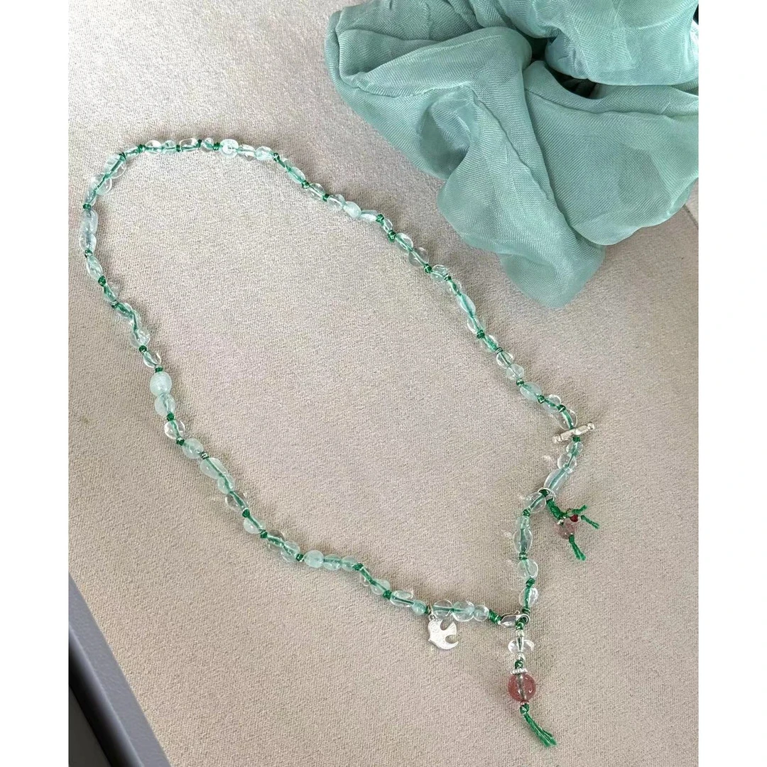 吊坠925银仿水晶 新款轻奢百搭时尚百搭项链XL-0525