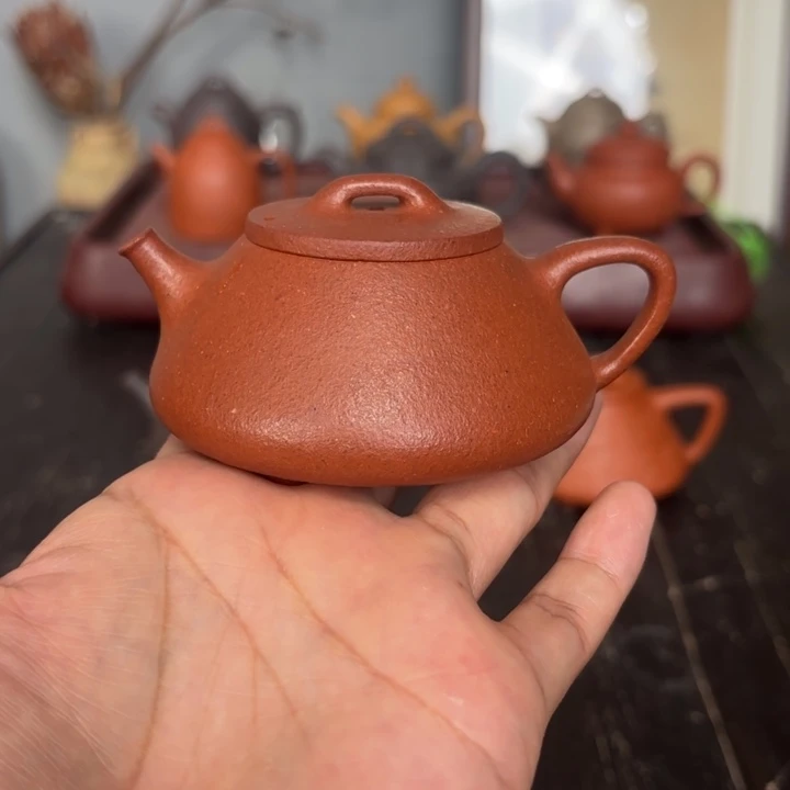 好***来茶壶紫砂子冶石瓢120毫升