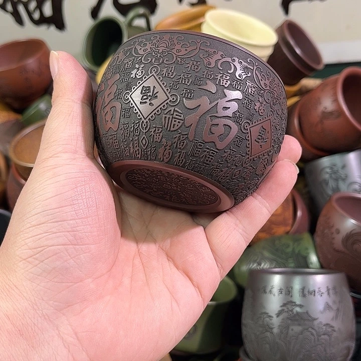 茶杯紫砂全手工紫砂主人杯