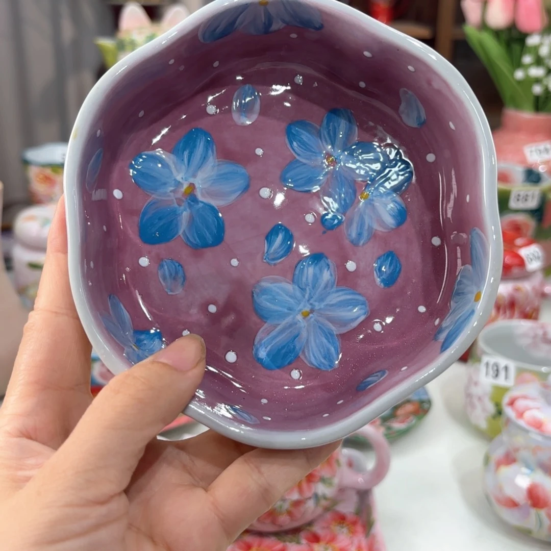 景德镇手绘高温釉下彩陶瓷茶具