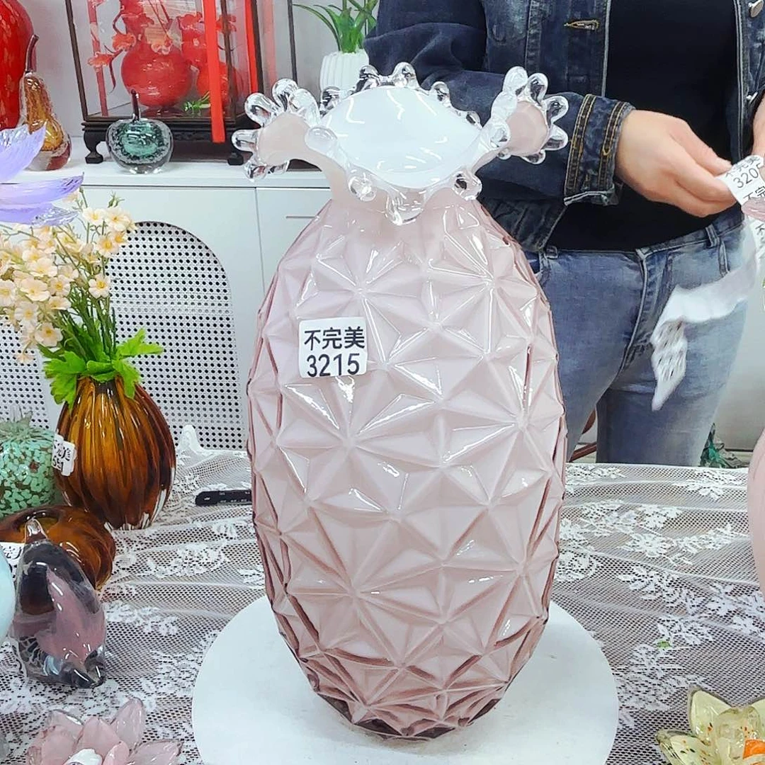 瑕疵琉璃花瓶花器艺术品