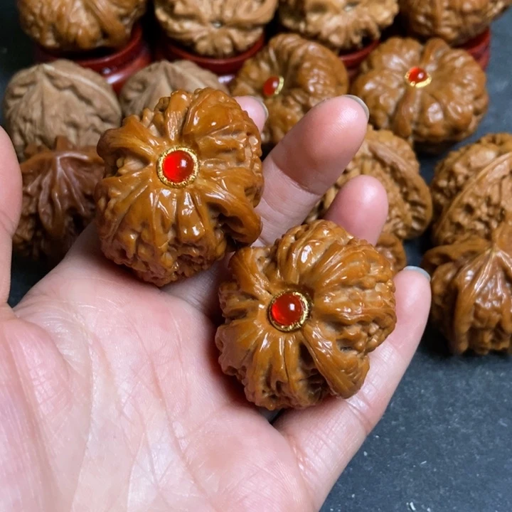 把件文玩核桃39白狮子