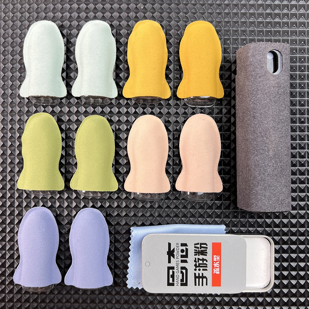 战熊银布全家桶清洁剂手游粉彩银纤维电竞防汗指套丝滑灵敏不断触