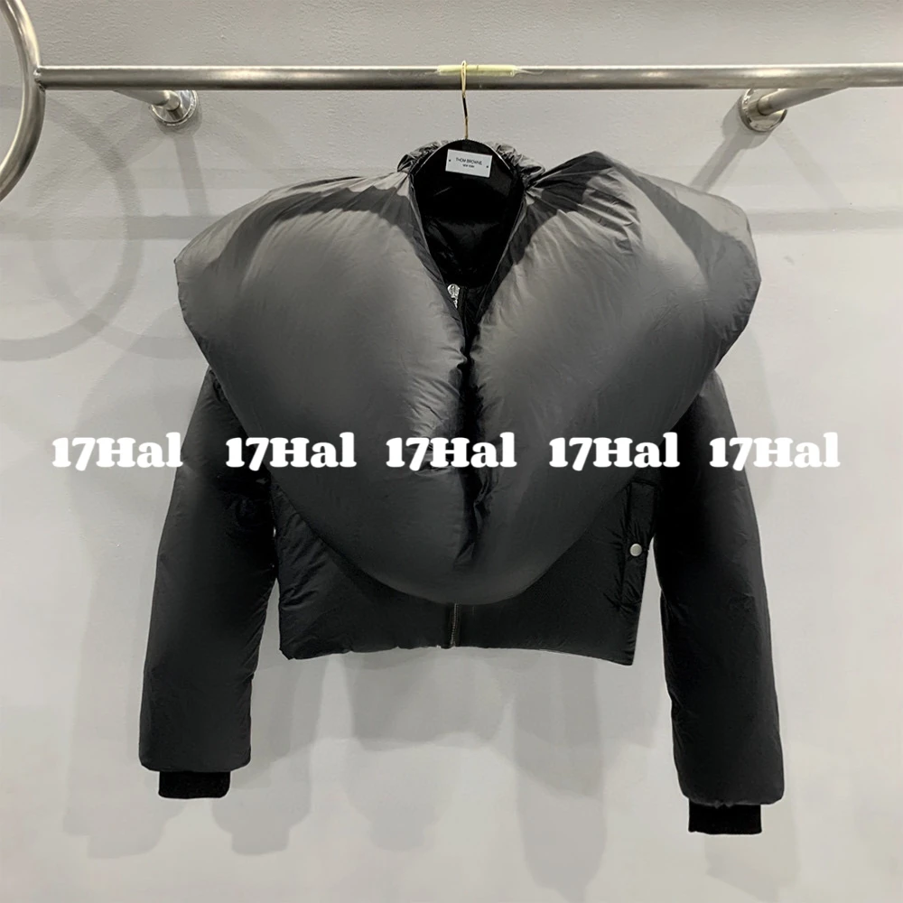 17HAL【暗黑先锋】RO走秀款超大围脖龟背设计加厚拉链羽绒服230926