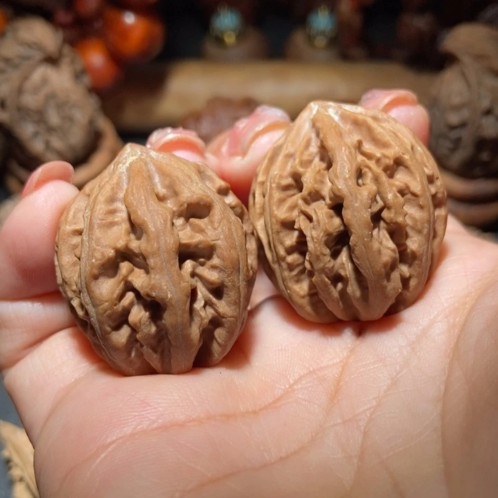 把件文玩核桃东北楸子小雪62